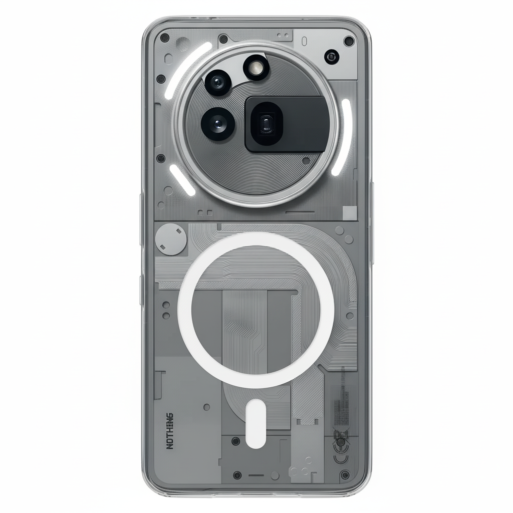 Anti Yellow Magsafe Clear Transparent Case - Nothing (PH 3A PRO )