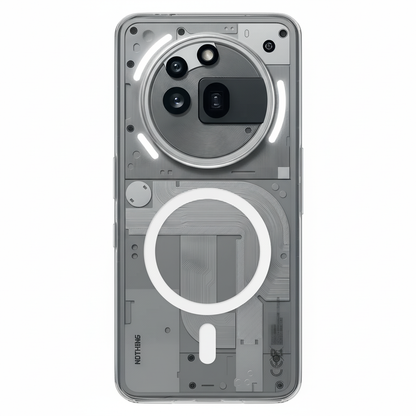 Anti Yellow Magsafe Clear Transparent Case - Nothing (PH 3A PRO )