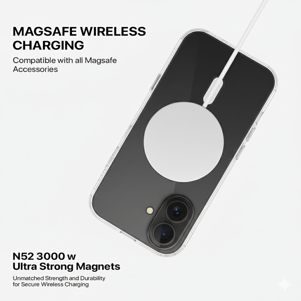 Anti Yellow Magsafe Clear Case - Iphone 17