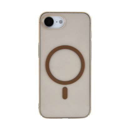 Anti Yellow Magsafe Clear Case - Iphone 16e (CRYSTAL Desert TITANIUM)