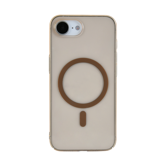 Anti Yellow Magsafe Clear Case - Iphone 16e (CRYSTAL Desert TITANIUM)