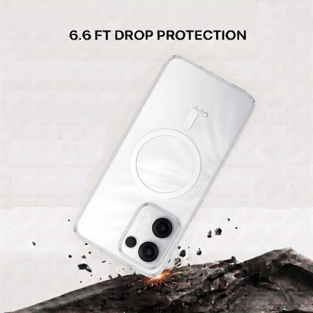 Anti Yellow Magsafe Clear Case - OPPO RENNO 13 PRO