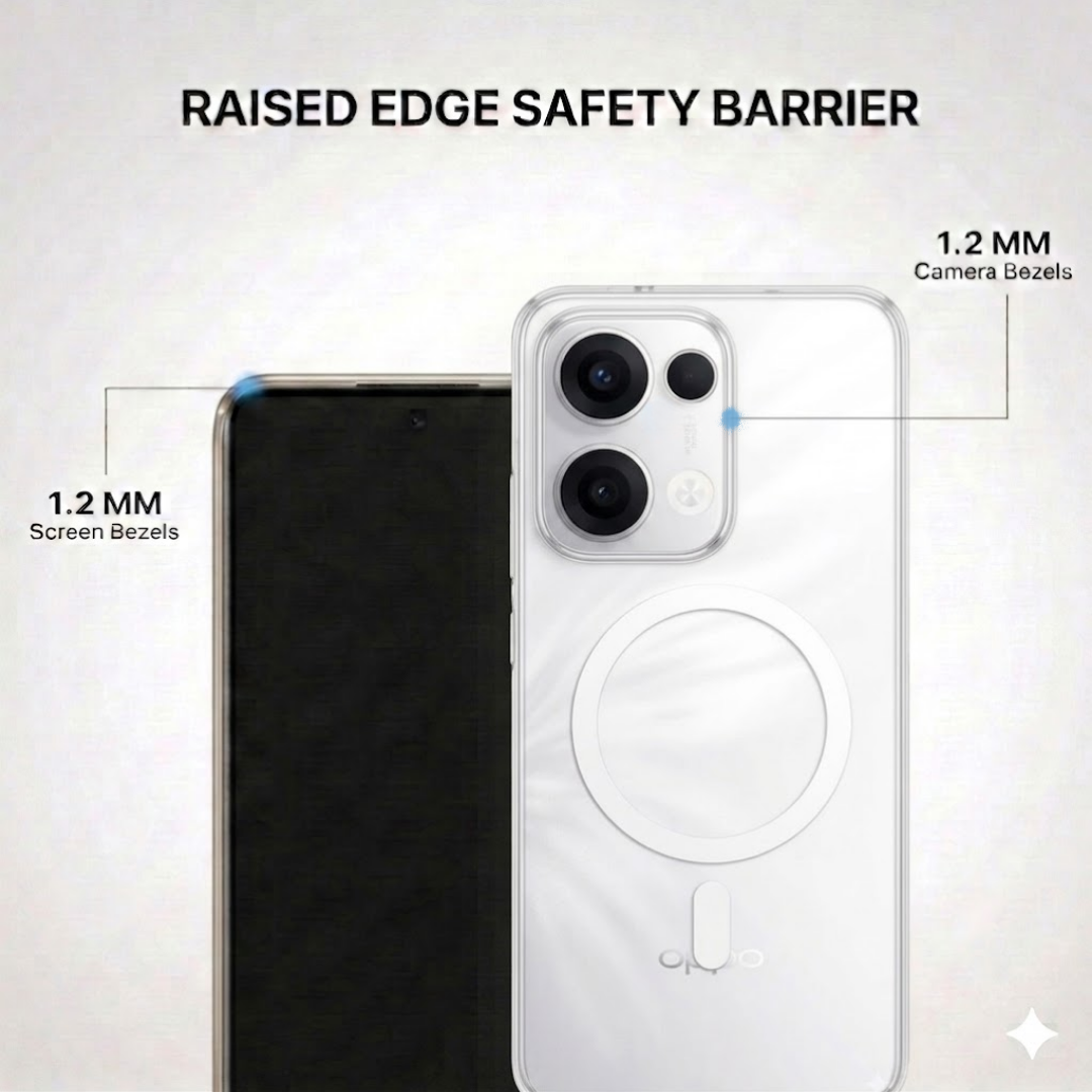 Anti Yellow Magsafe Clear Case - OPPO RENNO 13