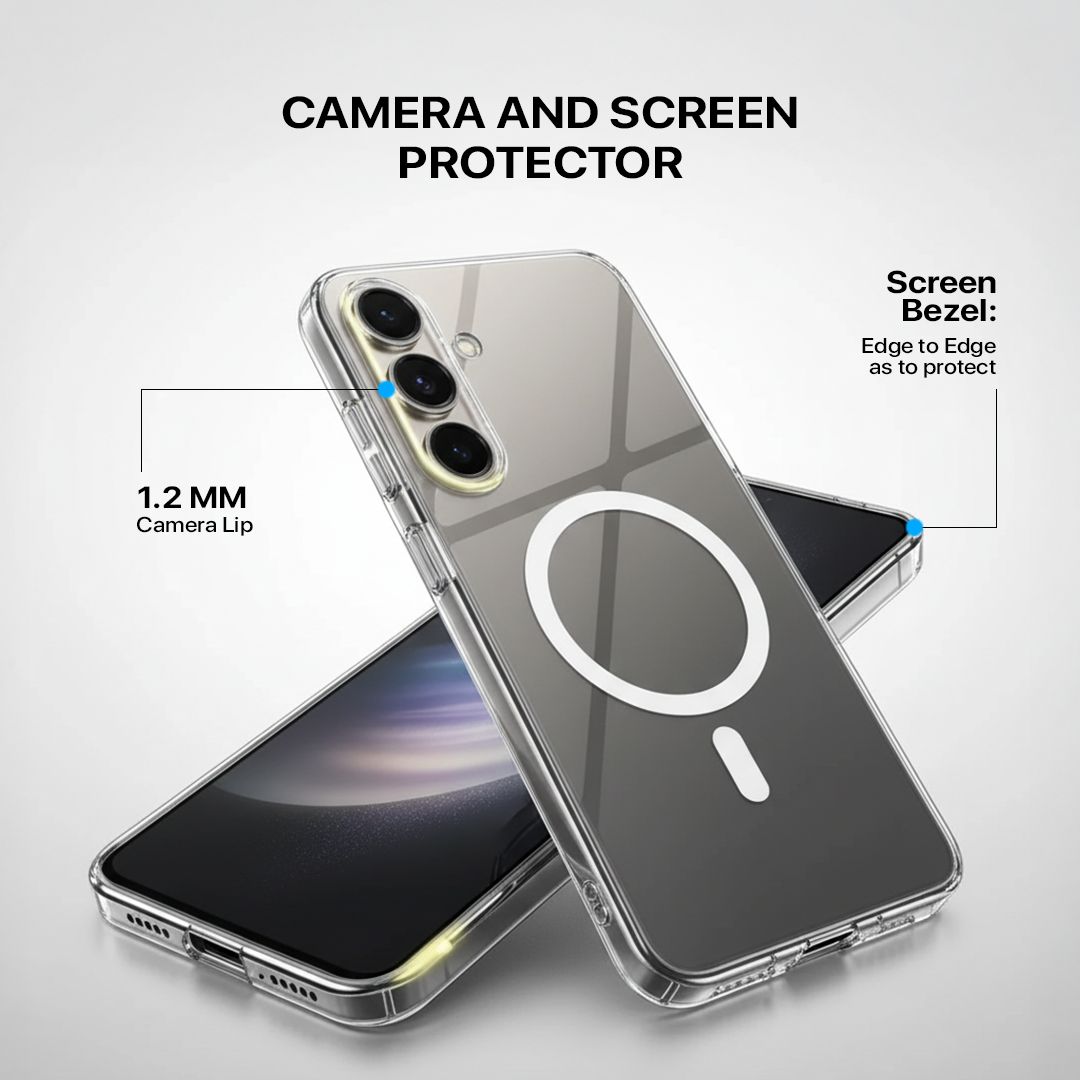 Anti Yellow Magsafe Clear Case Samsung -Samsung Galaxy S24 FE