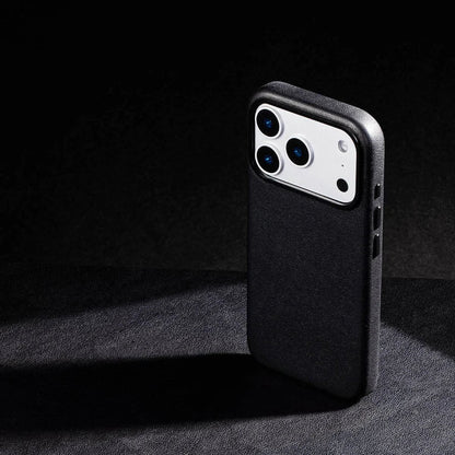 Signature Leather Magsafe Case - Iphone 17 Pro Max (Royal Black)